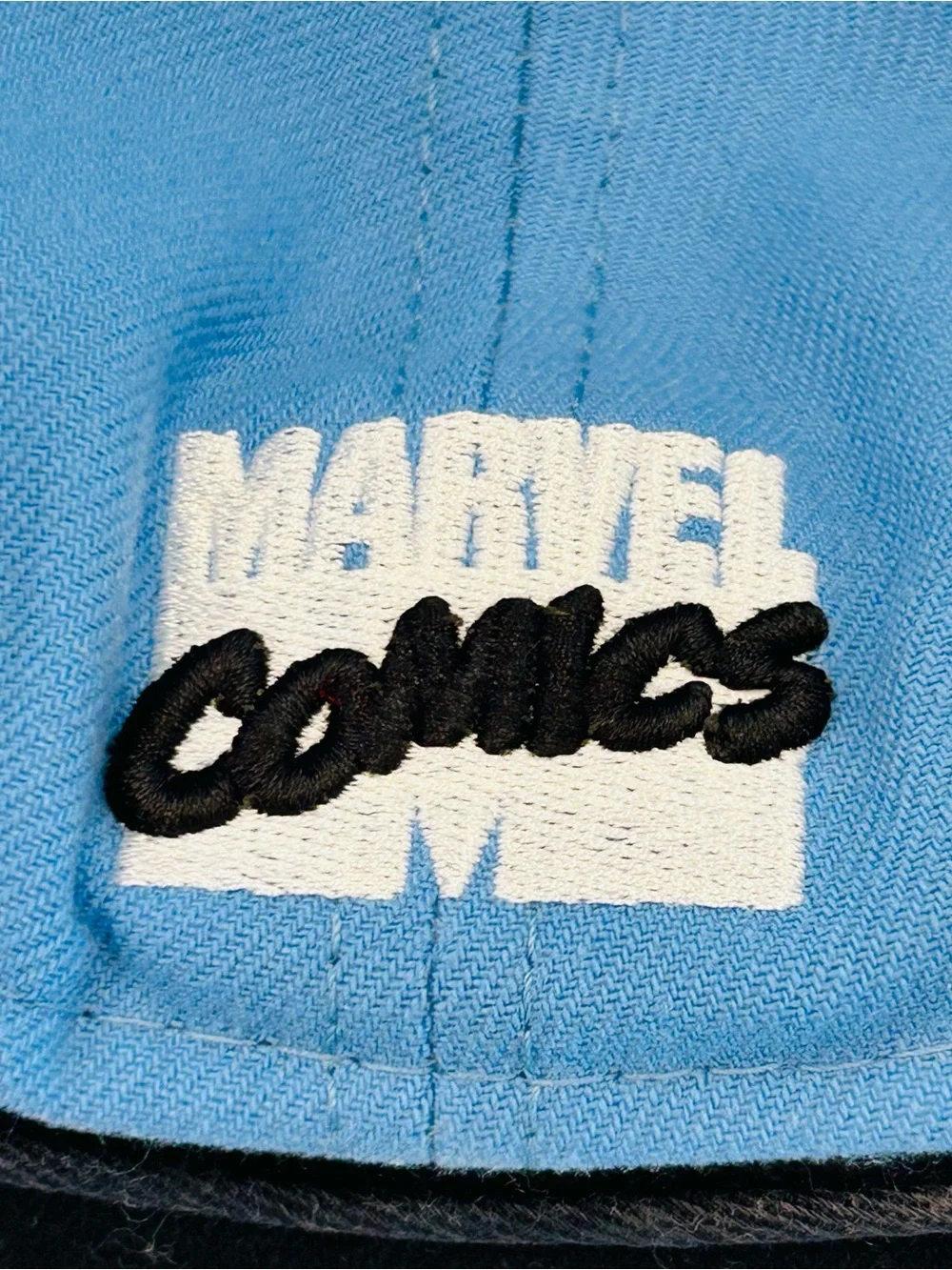 Vintage Marvel Comics Fantastic Four Logo New Era Fitted 7 7/8 Hat Made USA Y2K